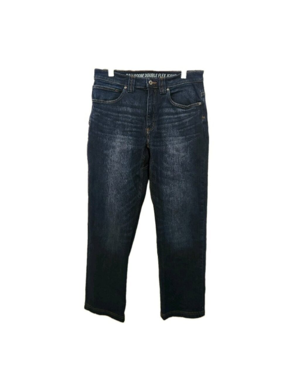 Duluth Trading Co Jeans Mens 32x30 Ballroom Double Flex Straight Blue Dark Wash